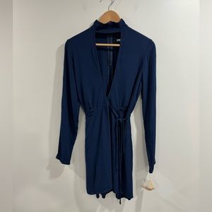 NWT Reformation Campbell Dress Navy Blue Size Medium